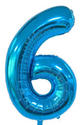 34 Inch Blue Number 6