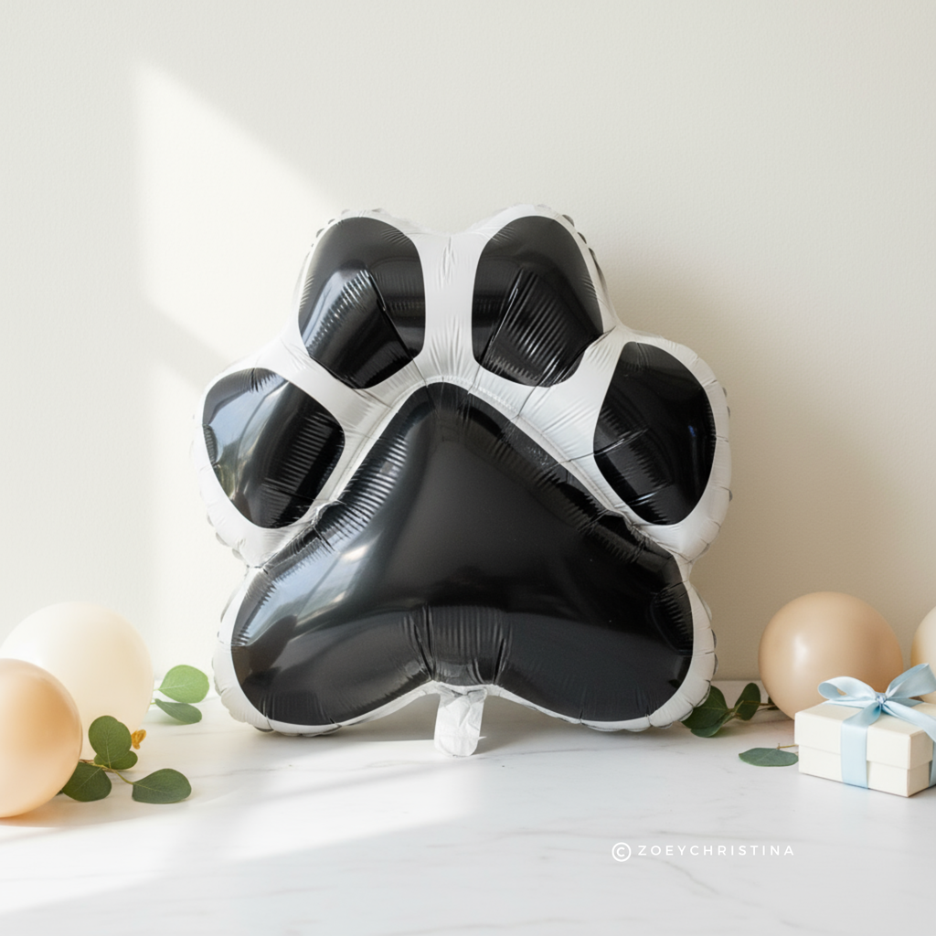 Paw Print Foil Balloon – Pet Party & Animal-Themed Event