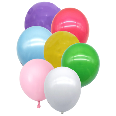 Assorted Primary Color Latex Balloon Bundle- 12"in