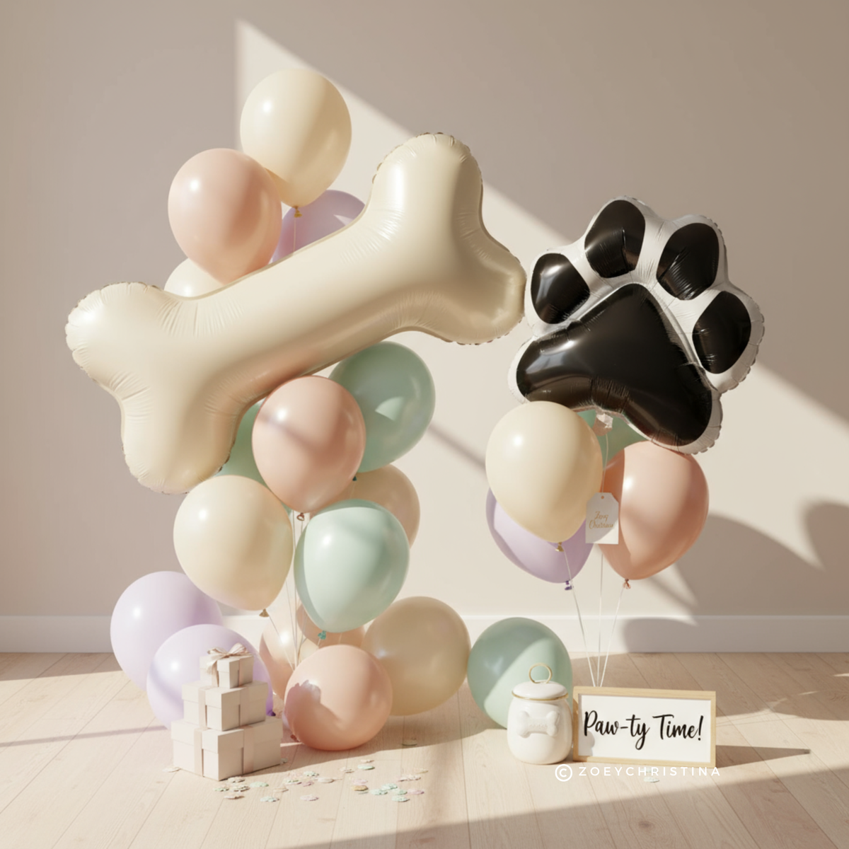Paw Print Foil Balloon – Pet Party & Animal-Themed Event