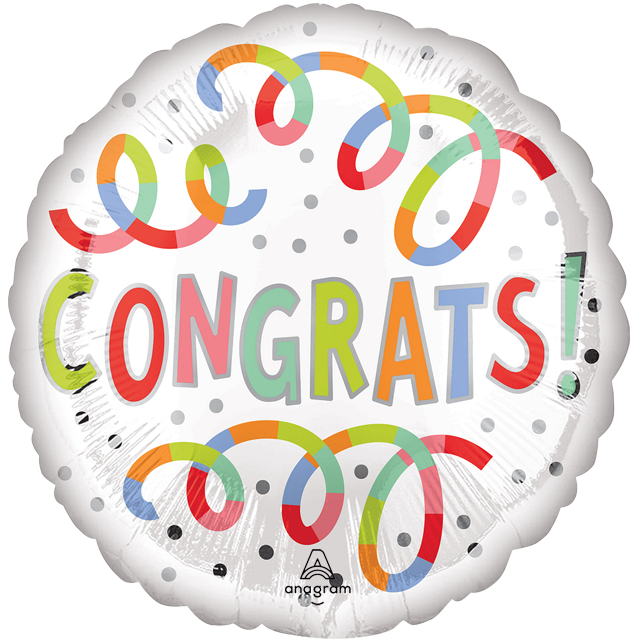 Congrats Streamer 18"