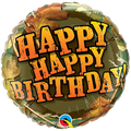 Camo Happy Birthday 18"