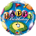 Golf Happy Birthday 18"