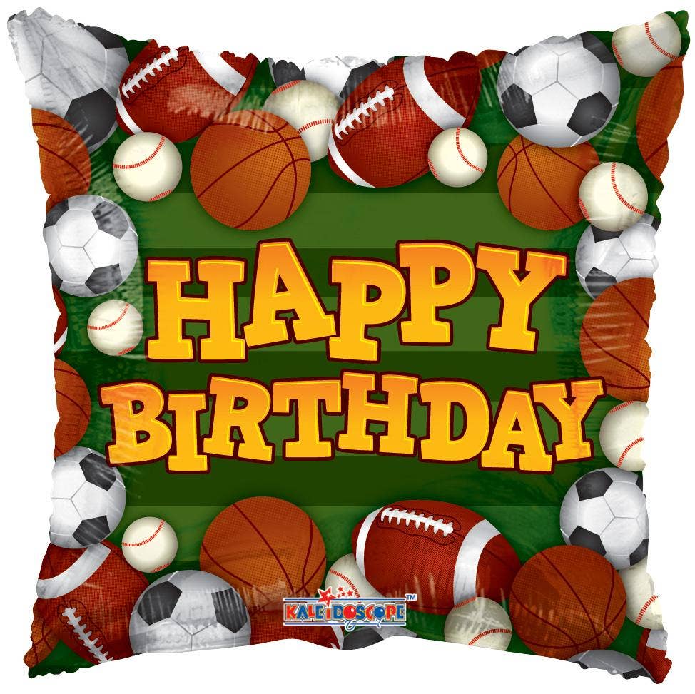 Birthday Sports Foil Balloon