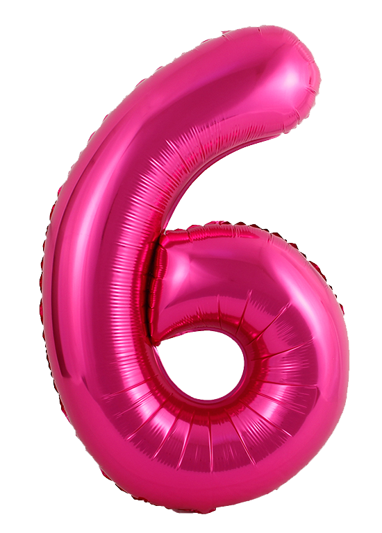 34 Inch Pink Number 6