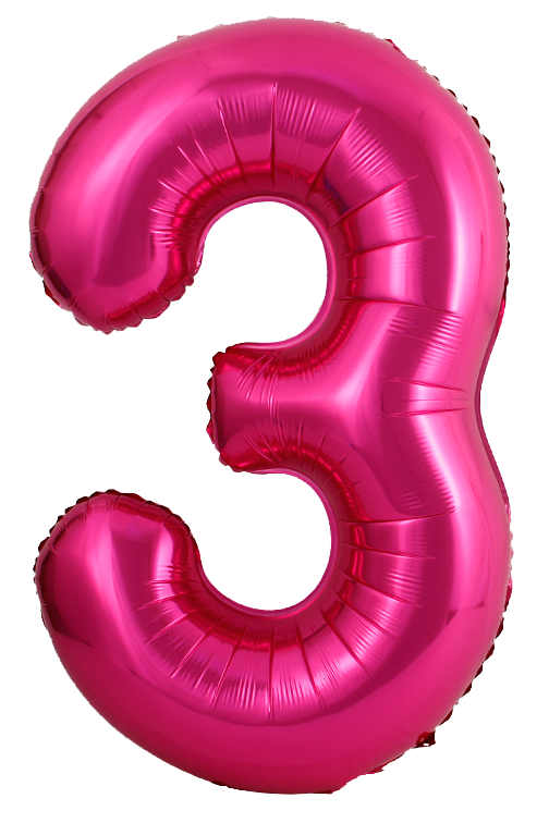 34 Inch Pink Number 3