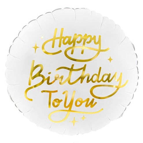 Happy Birthday To You Round Foil Balloon 18 in.