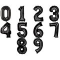 Black solid number balloon 40 "