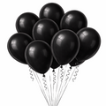 Black Latex Balloon Bundle 12 in. 10 ct.