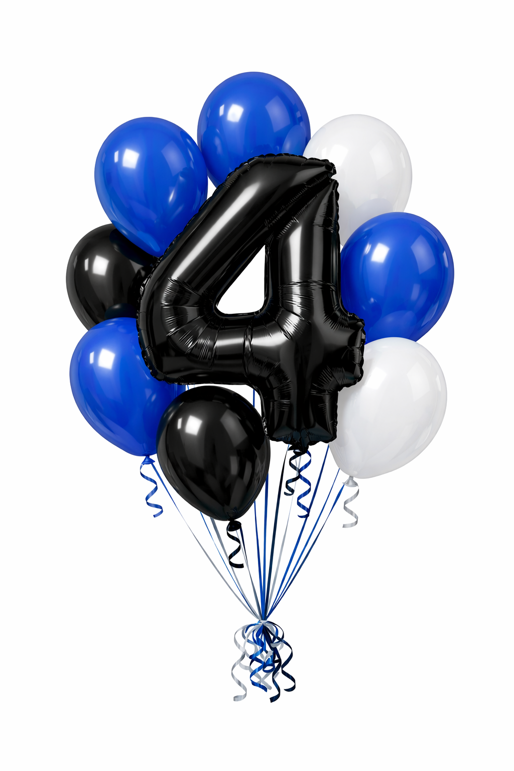 Black solid number balloon 40 "
