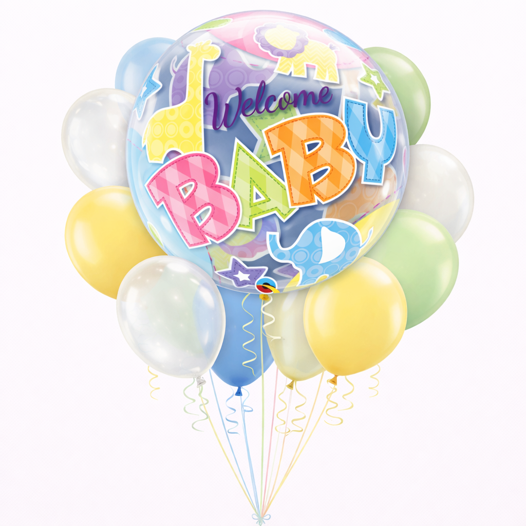 Welcome Baby Bubble 22"