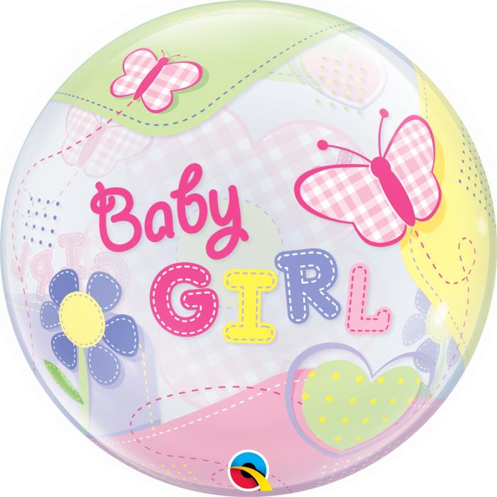 Baby Girl Bubble 22"
