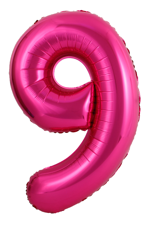 34 Inch Pink Number 9