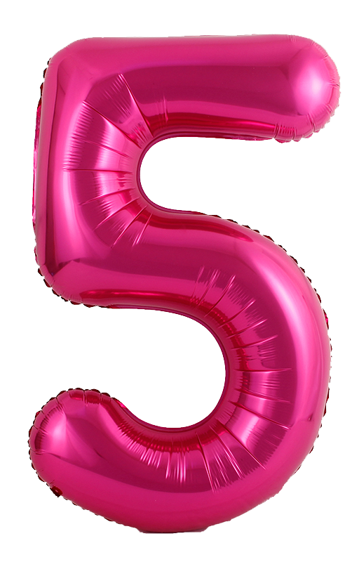 34 Inch Pink Number 5