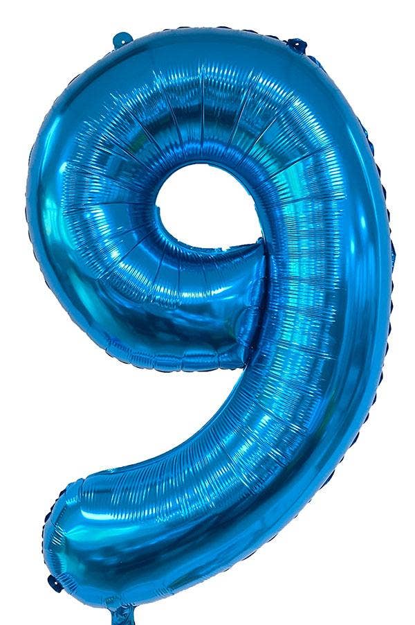 34 Inch Blue Number 9