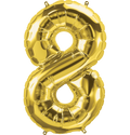 34 Inch Gold Number 8